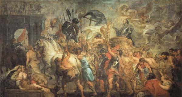 Peter Paul Rubens The Triumphal Entrance of Henry IV into Paris France oil painting art